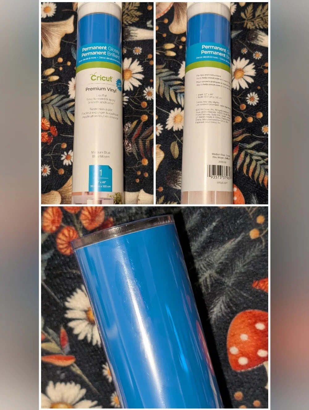 🆕 Cricut Bundle Of 7 Packs Of Premium Permanent Assorted Vinyl Rolls